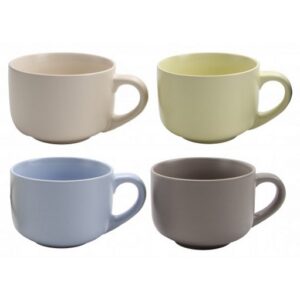 Set 4 Tazze per la Colazione da 500ml