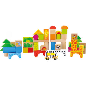 Zoo di blocchi di legno
