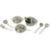Set pentole metallo argento 11 pezzi - immagine 4