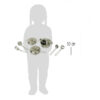 Set pentole metallo argento 11 pezzi - immagine 2