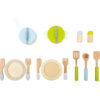Set di stoviglie e pentole in legno, 13 parti - immagine 3