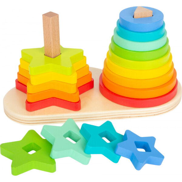 Gioco Impilabile arcobaleno, 19 parti