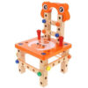 Banco da lavoro in legno per bambini con utensili - immagine 4