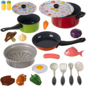 Pentole Cucina Giocattoli 23 Pezzi per Bambini