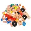 Banco da lavoro in legno per bambini con utensili - immagine 13